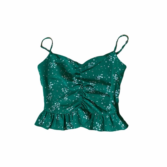NEVER WORN Top Shop Green Crop Top - Picture 3 of 5